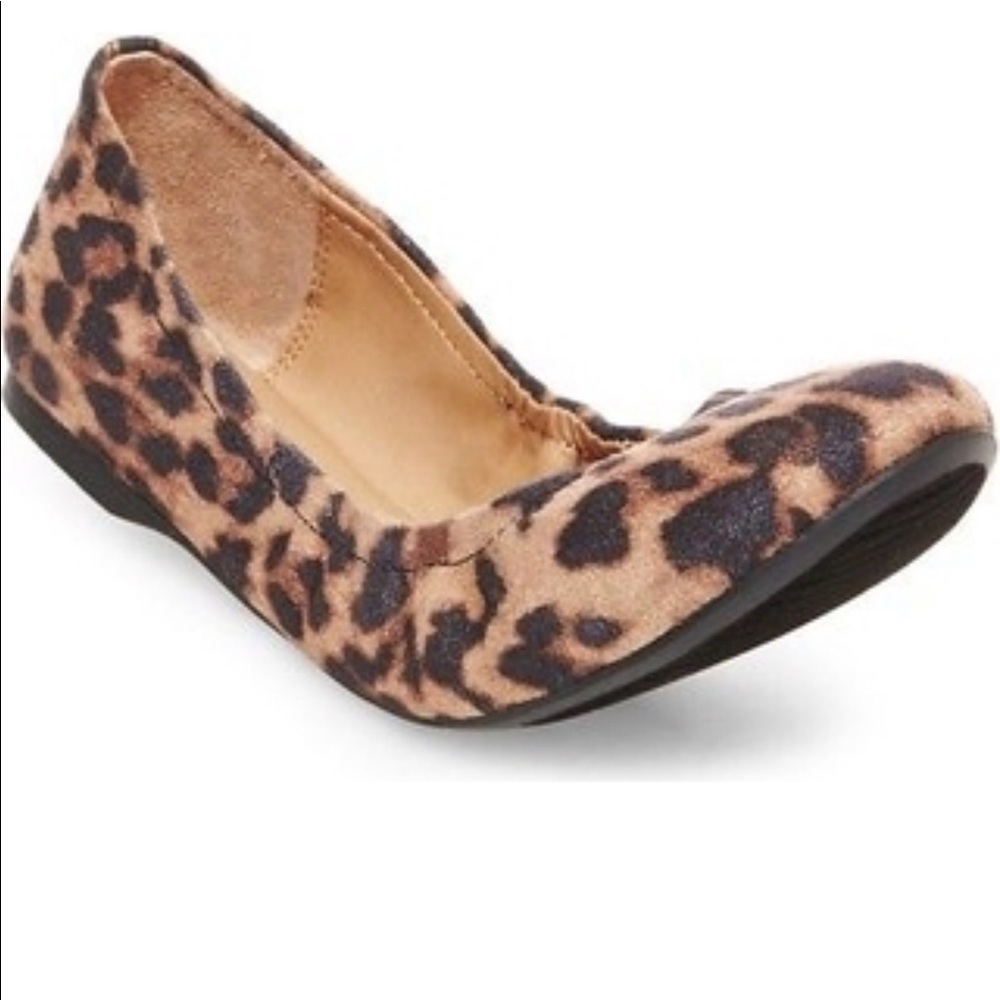 Leopard Scrunch Ballet Flat
